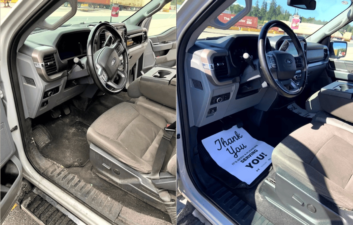 Before and after detailing comparison 4